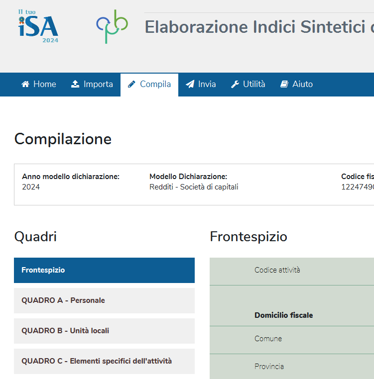 Concordato preventivo biennale soggetti ISA: uso del software e analisi della proposta