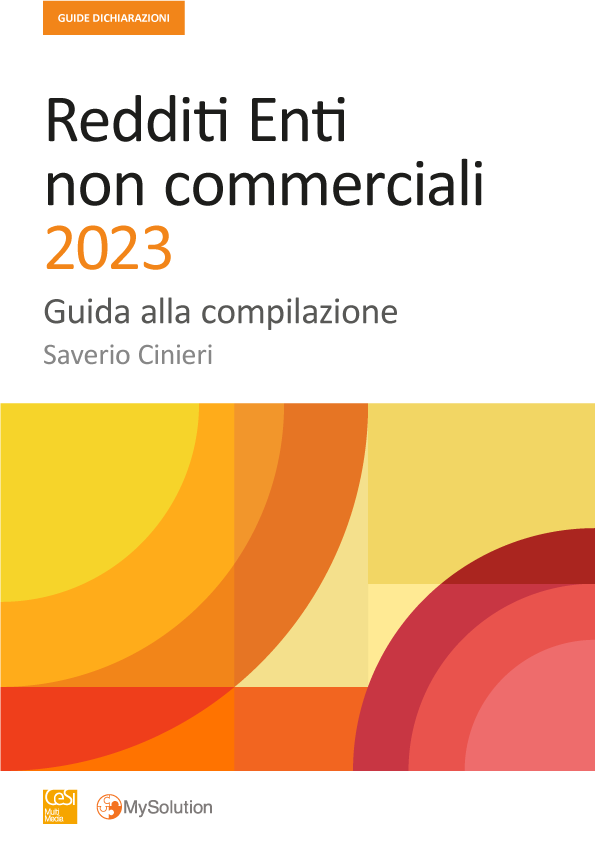 Redditi Enti non commerciali 2023 - Guida alla compilazione - 30. Quadro RU - Crediti d’imposta