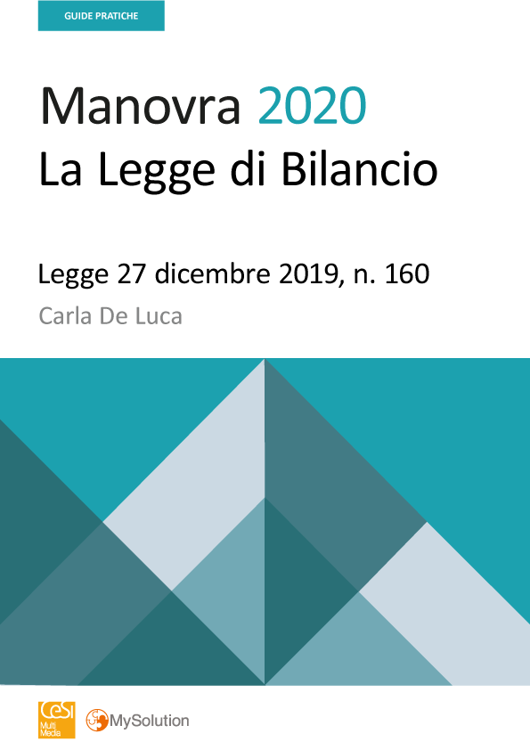 Manovra 2020 - La Legge di Bilancio - La legge in sintesi