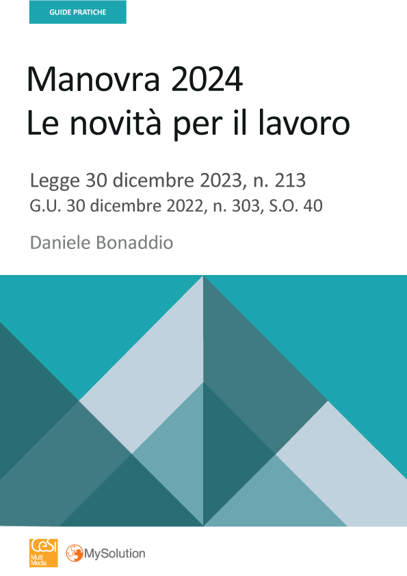 Manovra 2024 - Le novità per il lavoro