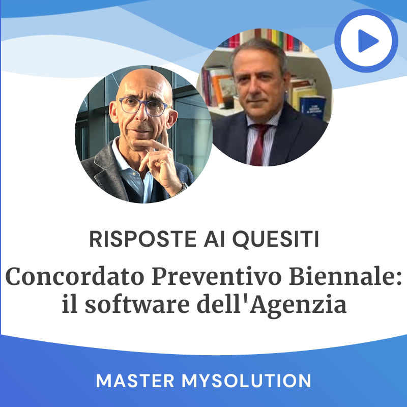 Risposte ai quesiti "Concordato Preventivo Biennale: il software dell'Agenzia"